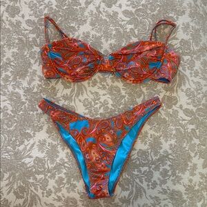 Vibrant Paisley Bikini Set